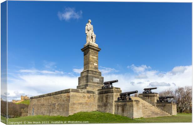 Collingwood Monument, Tynemouth Canvas Print by Jim Monk