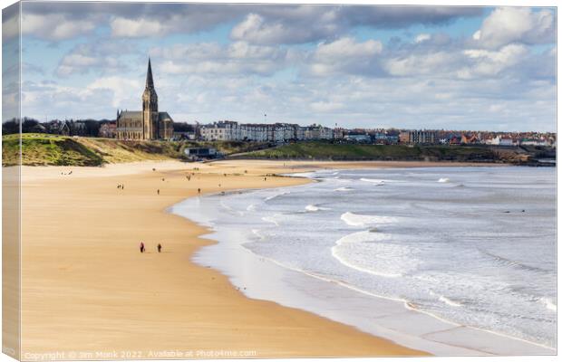 Long Sands Beach, Tynemouth Canvas Print by Jim Monk
