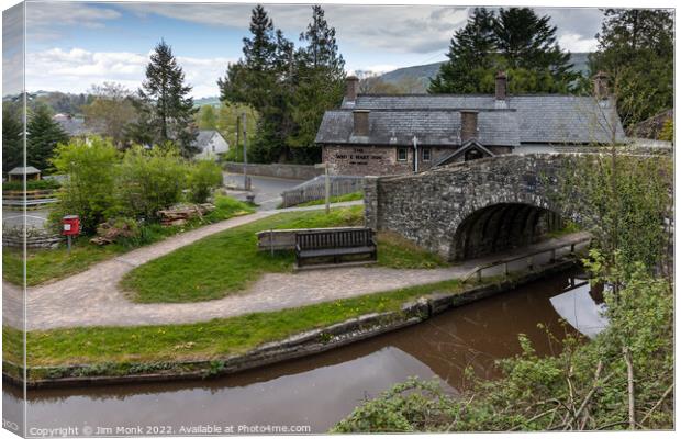 The Bridge at Talybont-on-Usk Canvas Print by Jim Monk