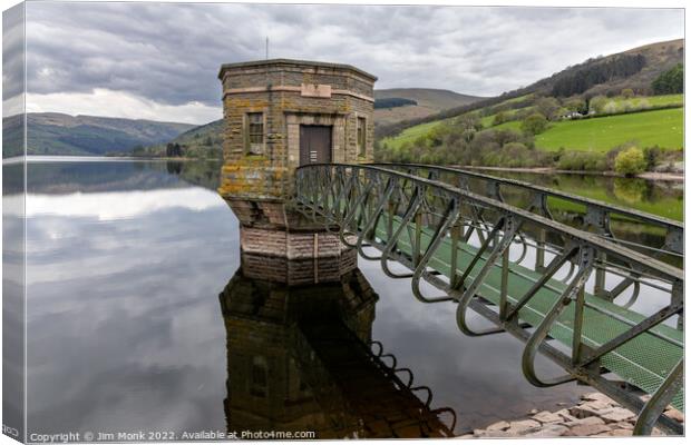 Talybont Reservoir, Brecon Beacons National Park Canvas Print by Jim Monk