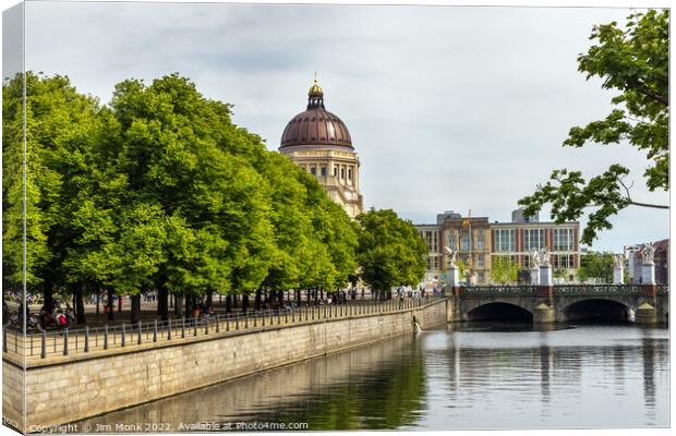 View along the Spree Canvas Print by Jim Monk