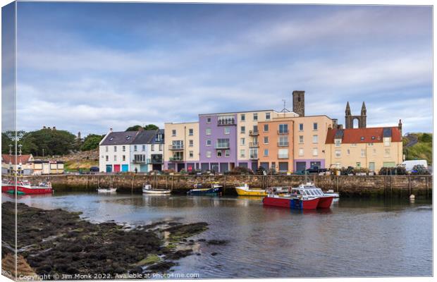St Andrews Harbour, East Neuk of Fife Canvas Print by Jim Monk