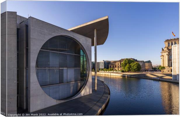 Marie-Elisabeth-Lüders-Haus, Berlin Canvas Print by Jim Monk