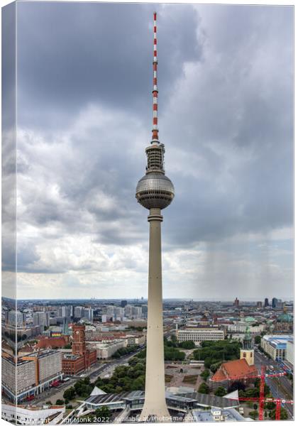 TV Tower in Berlin Canvas Print by Jim Monk