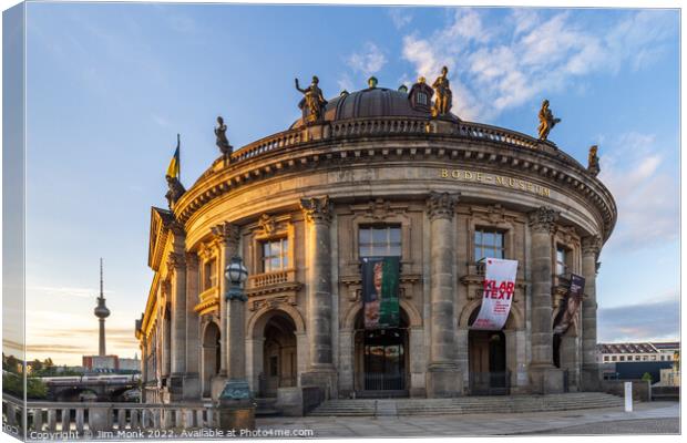 The Bode Museum, Berlin Canvas Print by Jim Monk