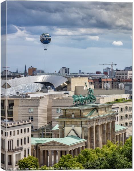 View from the Reichstag Canvas Print by Jim Monk