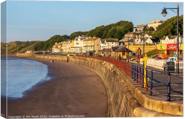 Filey Seafront Canvas Print by Jim Monk
