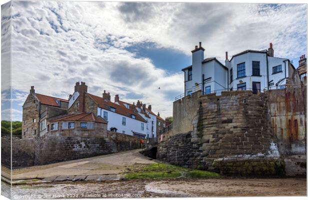 Robin Hood's Bay, Yorkshire Canvas Print by Jim Monk