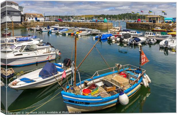 Falmouth Harbour, Cornwall Canvas Print by Jim Monk