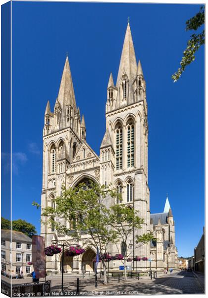 Truro Cathedral Cornwall Canvas Print by Jim Monk