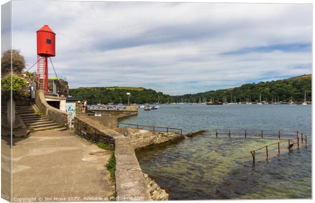 Whitehouse Point Lighthouse, Fowey Landing Canvas Print by Jim Monk