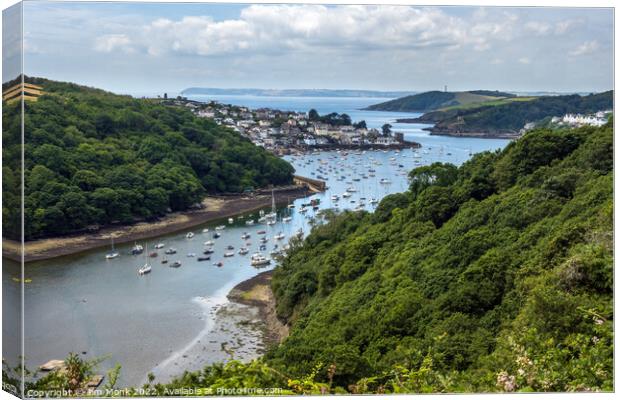 Polruan view, Cornwall Canvas Print by Jim Monk