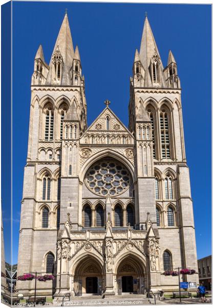Truro Cathedral, Cornwall Canvas Print by Jim Monk