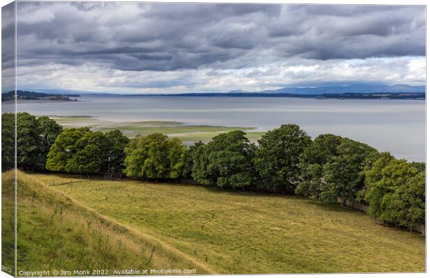 View along the Forth Canvas Print by Jim Monk
