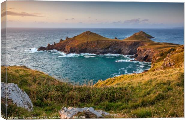 The Rumps, Cornwall Canvas Print by Jim Monk
