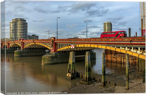 Vauxhall Bridge, London Canvas Print by Jim Monk