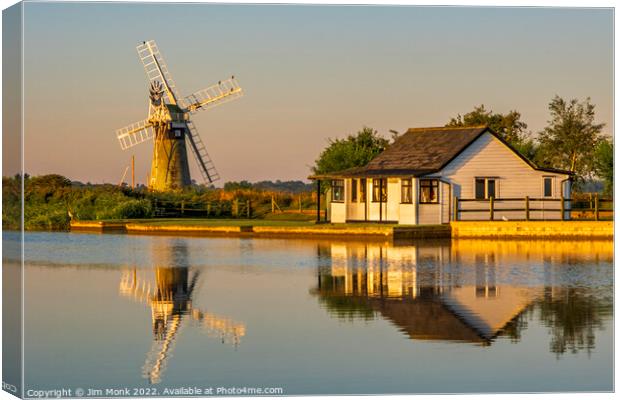 St Benet's Level Drainage Mill Canvas Print by Jim Monk