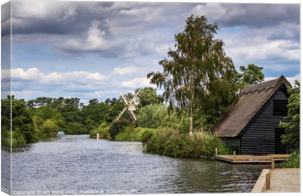 How Hill, Norfolk Broads Canvas Print by Jim Monk