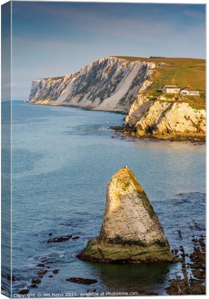Stag Rock, Freshwater Bay Canvas Print by Jim Monk