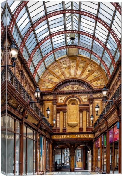 Newcastle's Central Arcade Canvas Print by Jim Monk