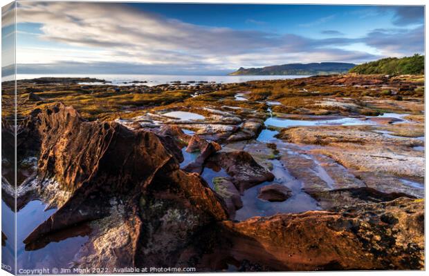 Pirate's Cove, Isle of Arran Canvas Print by Jim Monk