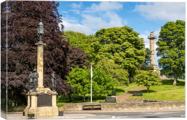 The War Memorial at Alnwick Canvas Print by Jim Monk