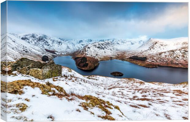 Haweswater Reservoir, Lake District Canvas Print by Jim Monk