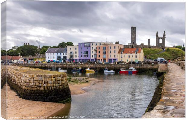St Andrews Harbour Canvas Print by Jim Monk