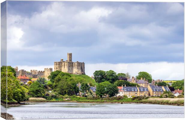 The Mighty Ruins of Warkworth Castle Canvas Print by Jim Monk