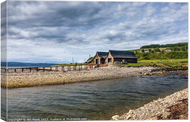 Victorian Boathouse, Isle of Arran Canvas Print by Jim Monk