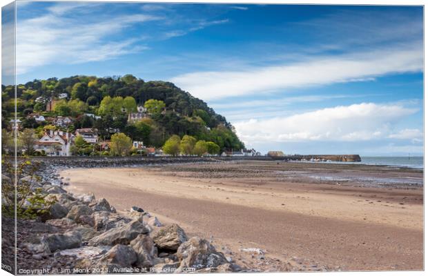 Minehead Beach Canvas Print by Jim Monk