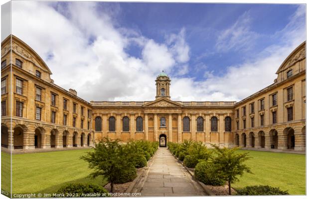 Queen's College,  Oxford Canvas Print by Jim Monk