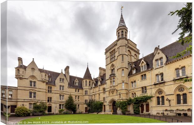 Balliol College Oxford Canvas Print by Jim Monk