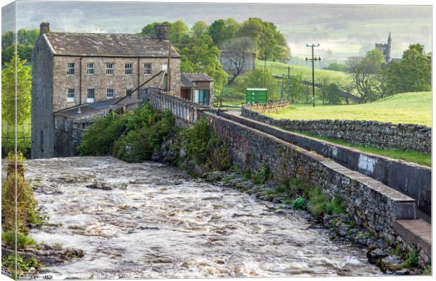 Gayle Mill Yorkshire dales Canvas Print by Jim Monk
