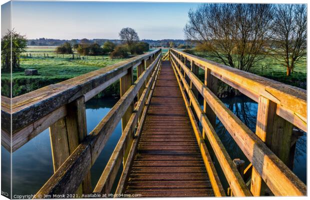 Eye Bridge, Dorset Canvas Print by Jim Monk