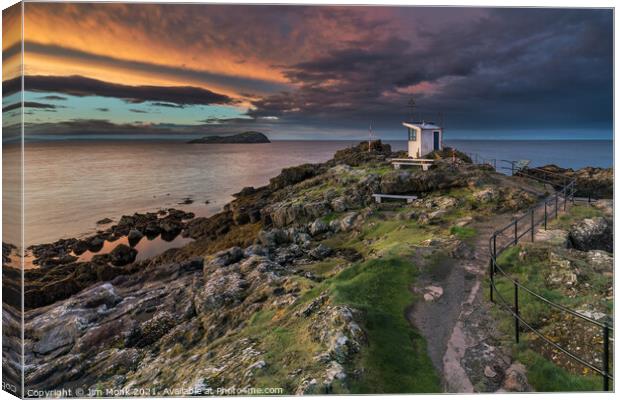 North Berwick lookout Canvas Print by Jim Monk
