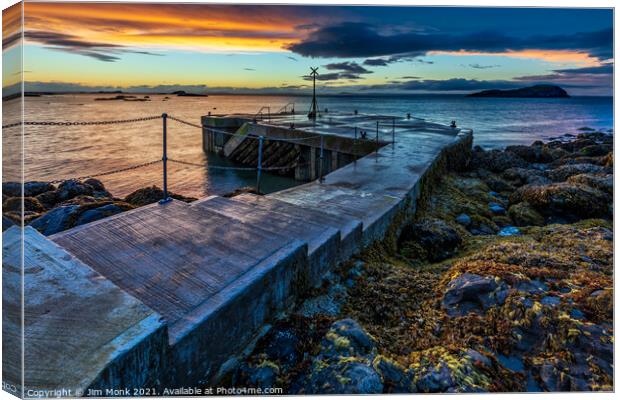 The old pier, North Berwick Canvas Print by Jim Monk