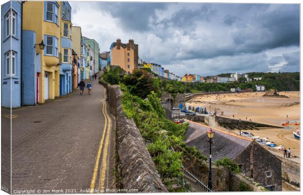 Tenby North Beach, Pembrokeshire Canvas Print by Jim Monk