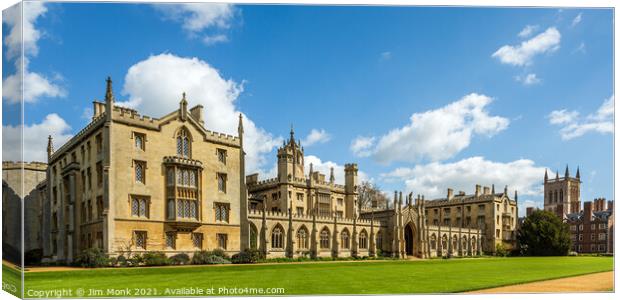 New Court, St Johns College Canvas Print by Jim Monk