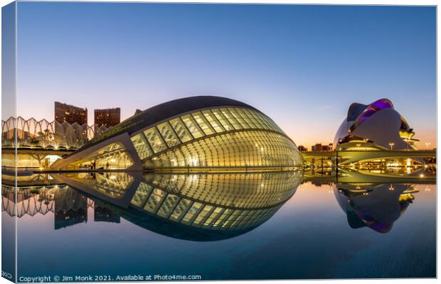 City of Arts and Sciences Canvas Print by Jim Monk