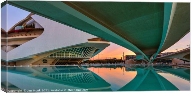 Below the Monteolivete Bridge, Valencia Canvas Print by Jim Monk