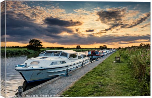 River Bure - Norfolk Broads Canvas Print by Jim Monk