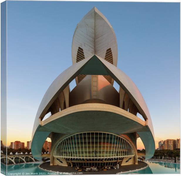 City of Arts and Sciences in Valencia, Spain Canvas Print by Jim Monk