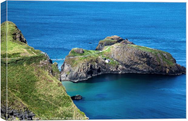Carrick-a-Rede, Northern Ireland Canvas Print by Jim Monk