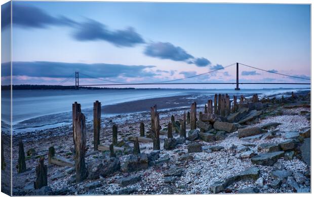 Past and Present, River Humber Canvas Print by Tony Gaskins