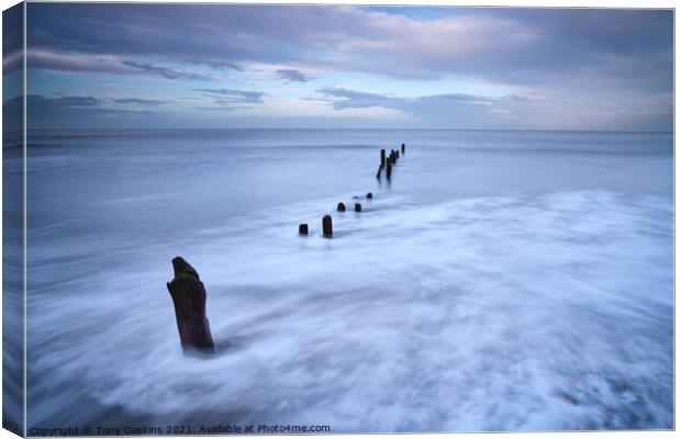 Rising Tide, Sandsend North Yorkshire #2 Canvas Print by Tony Gaskins
