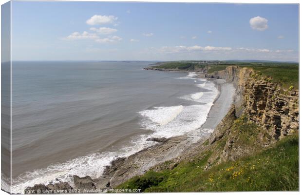 Glamorgan Heritage Coast Canvas Print by Glyn Evans