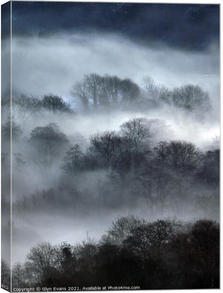 Winters morning. Canvas Print by Glyn Evans