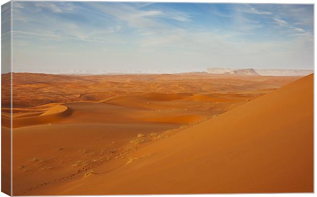 The Red Sands, Riyadh Canvas Print by Simon Curtis