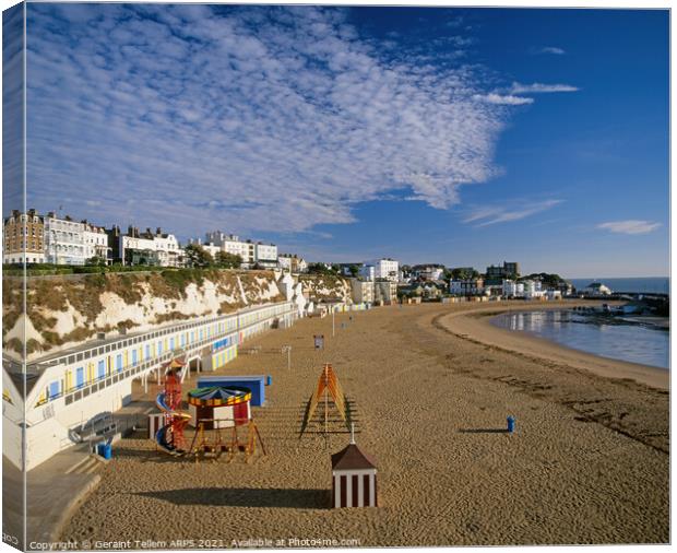 Viking Bay, Broadstairs, Kent, England Canvas Print by Geraint Tellem ARPS